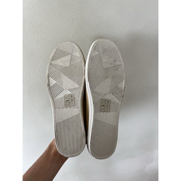 Jack Rogers Women's Size 7 7b Gold Beige Tan Lace Up Casual Shoes Flats Sneakers - Picture 4 of 6